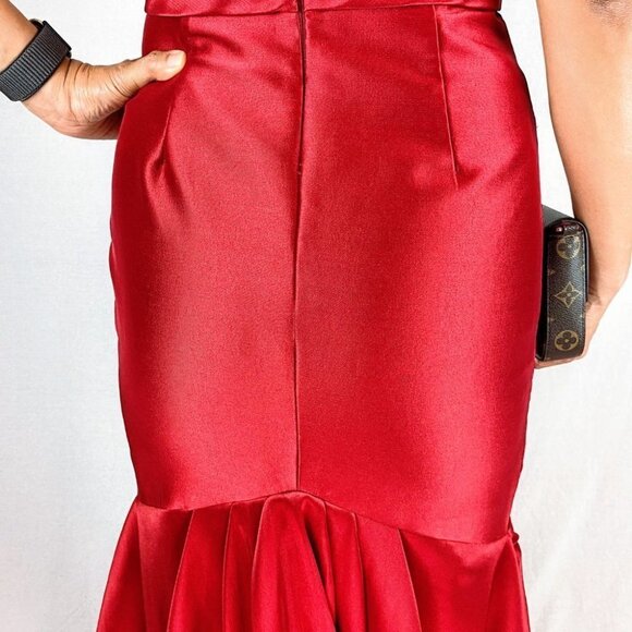 Pamella Roland Scarlet Maxi Gown - Picture 9 of 14